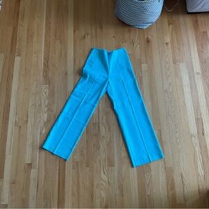 Turquoise Linen Trousers